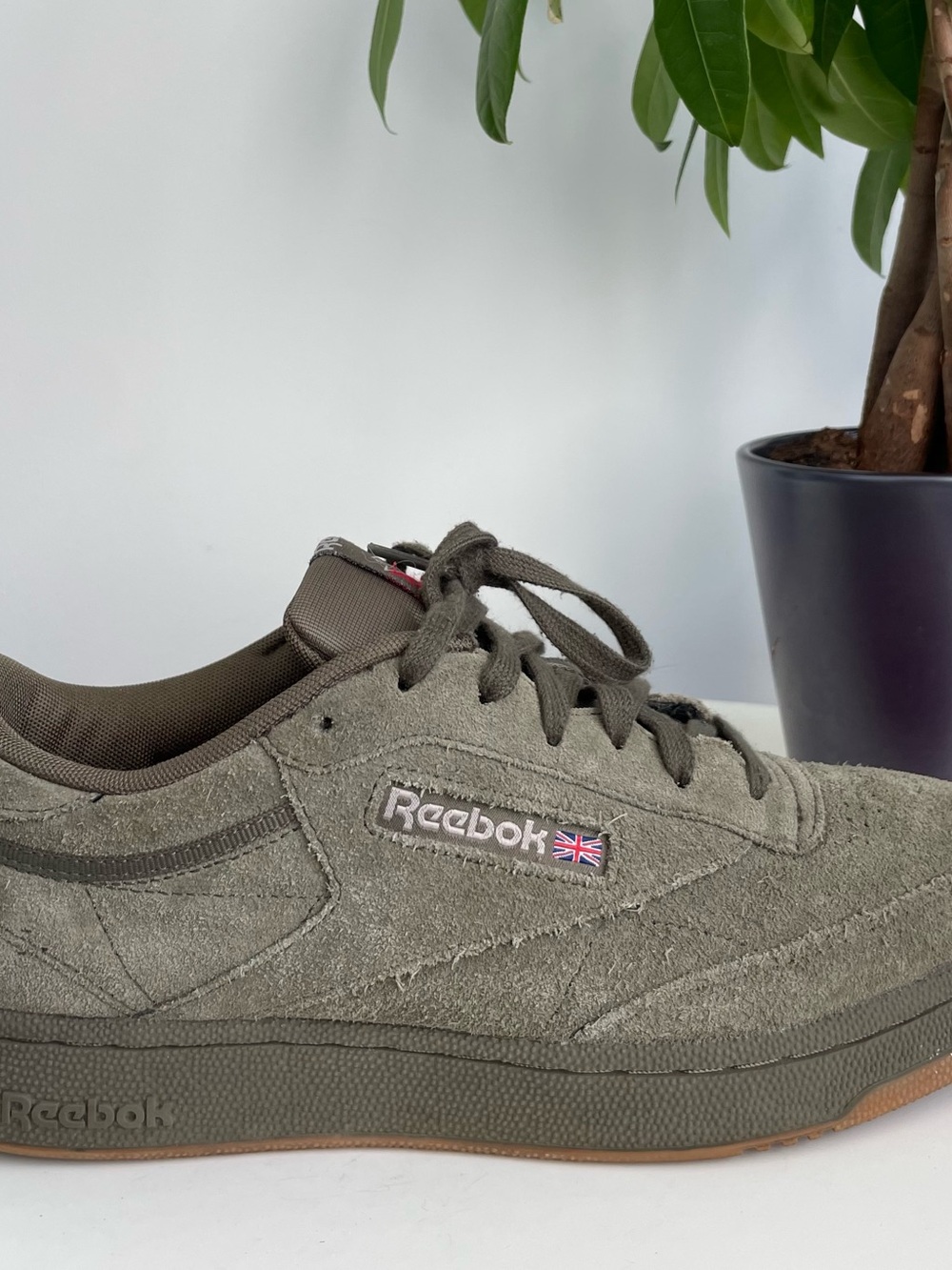 Men Size 9 Reebok Club C 85 Army Green Shoes